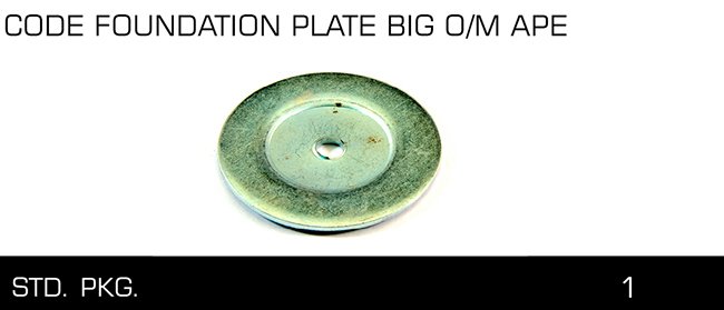 CODE FOUNDATION PLATE BIG 0 M APE